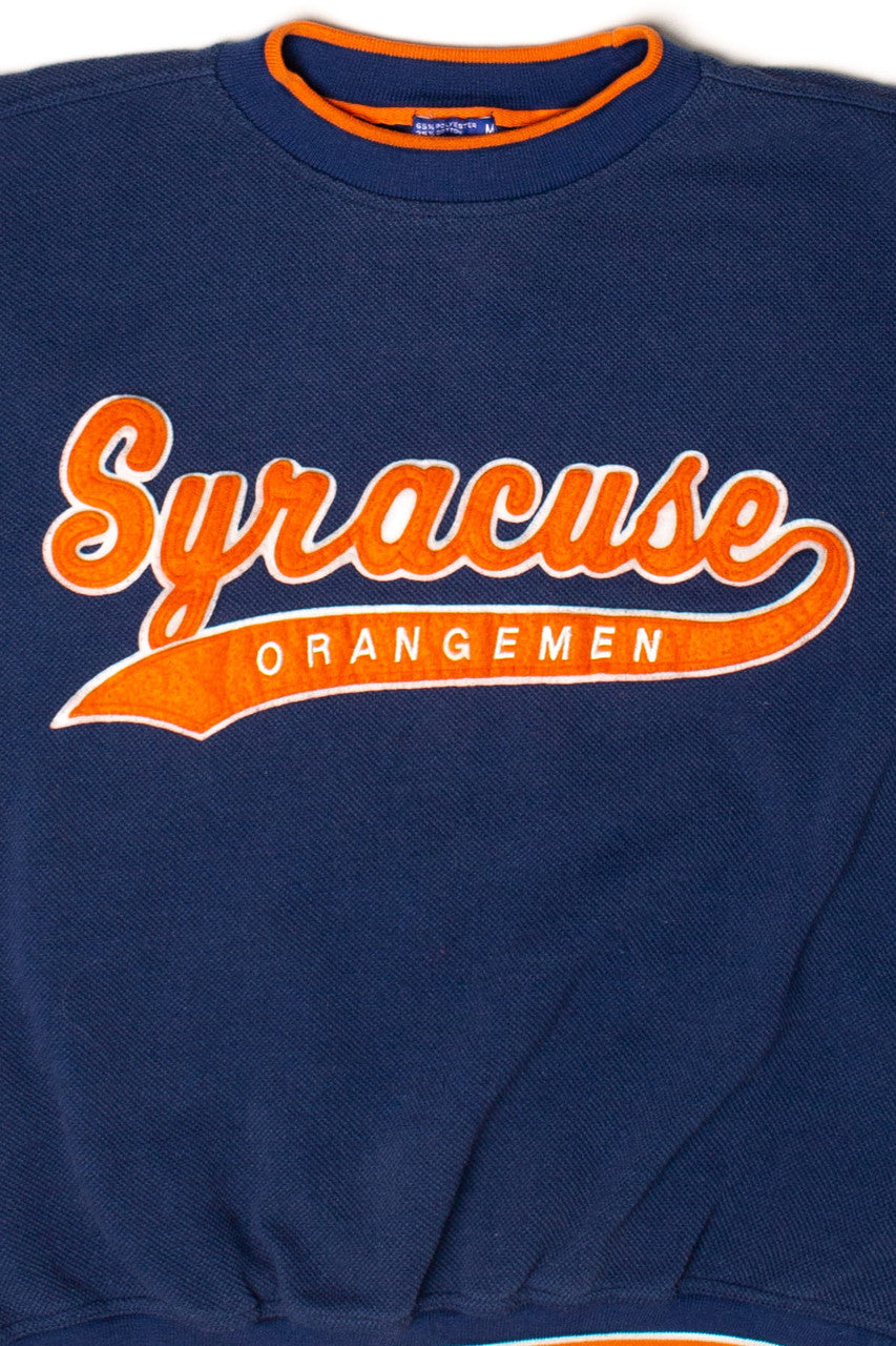 Vintage Syracuse Orangemen Waffled Sweatshirt (1990s)