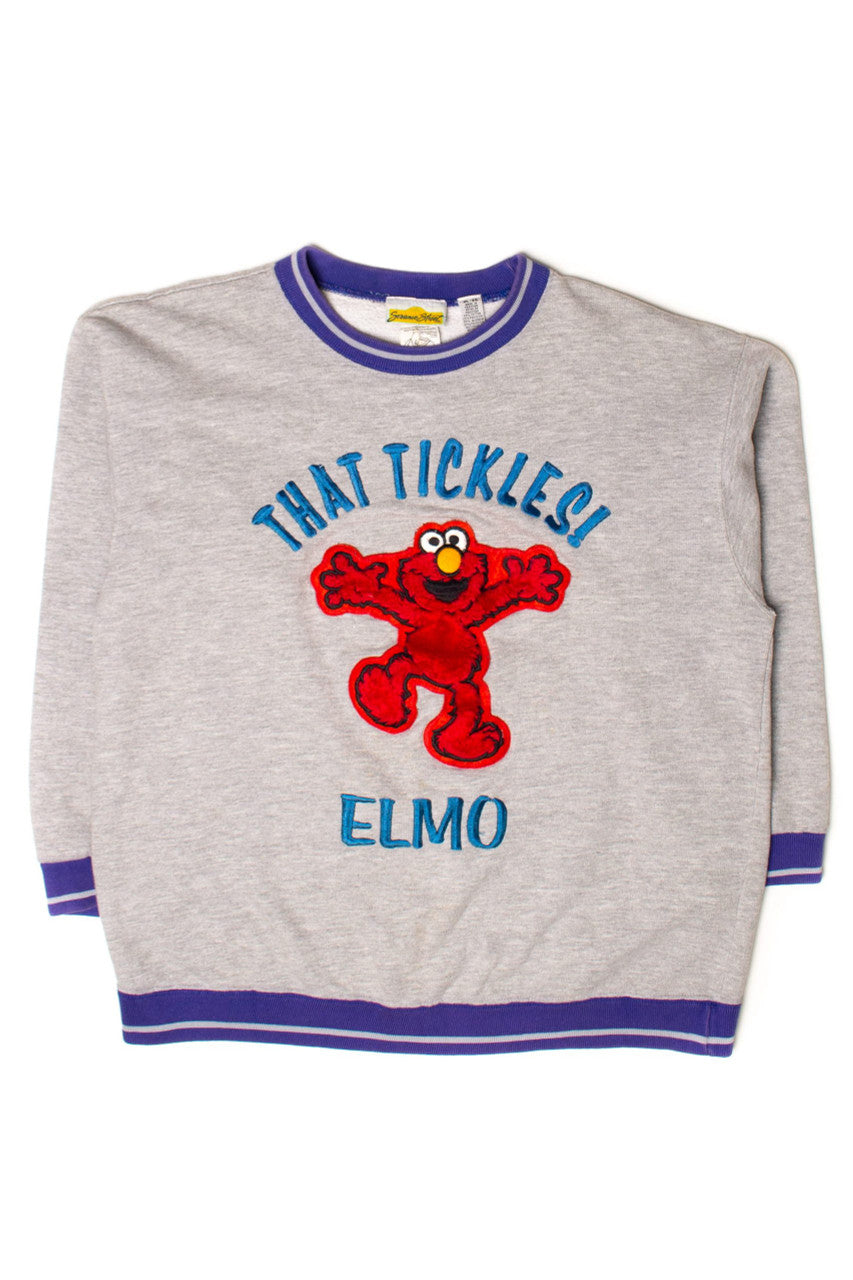 Vintage Embroidered Tickle Me Elmo Sweatshirt (1990s)