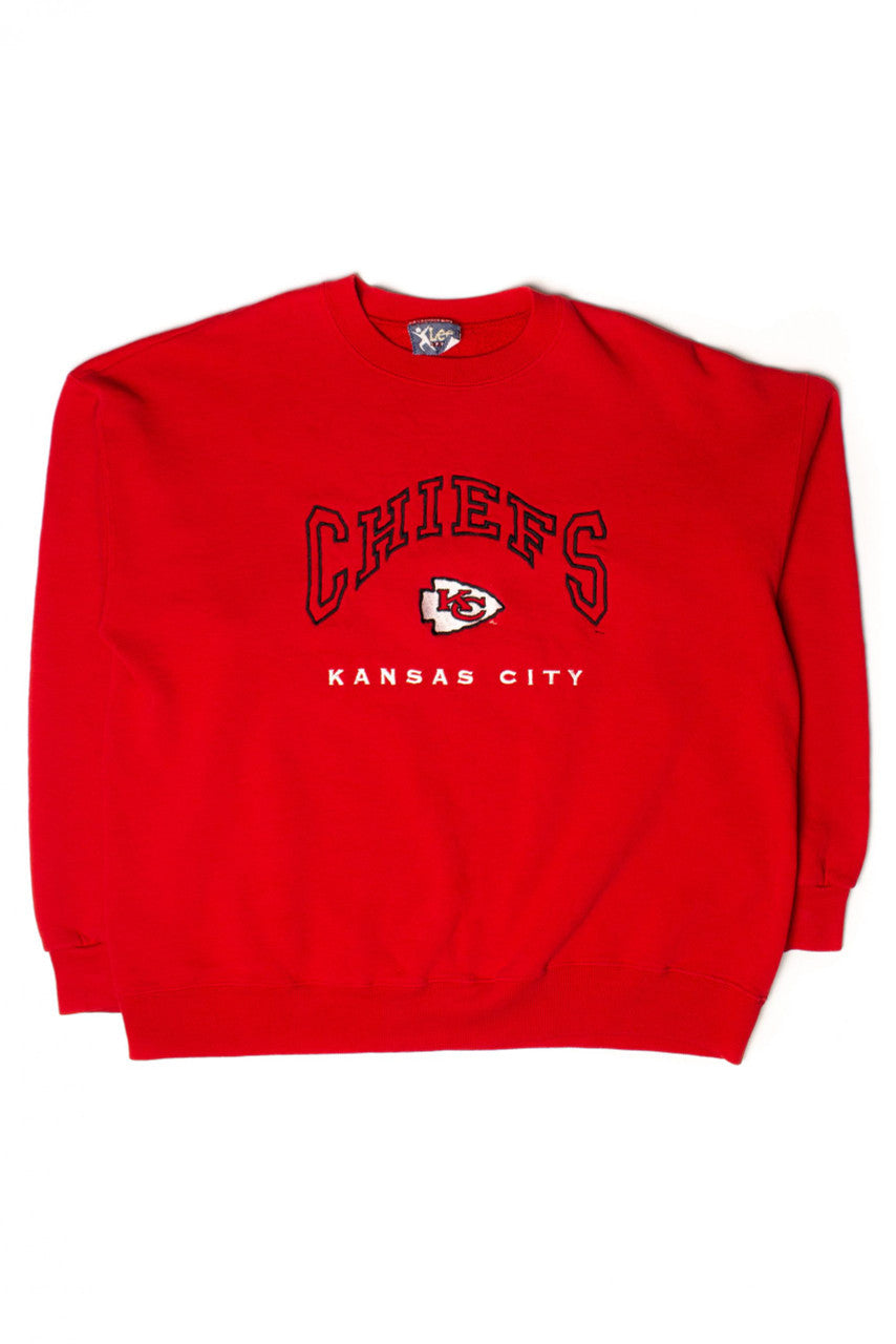 Vintage Embroidered Kansas City Chiefs Sweatshirt (1990s)