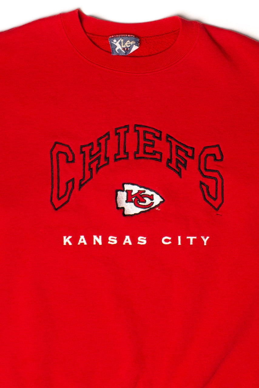 Vintage Embroidered Kansas City Chiefs Sweatshirt (1990s)