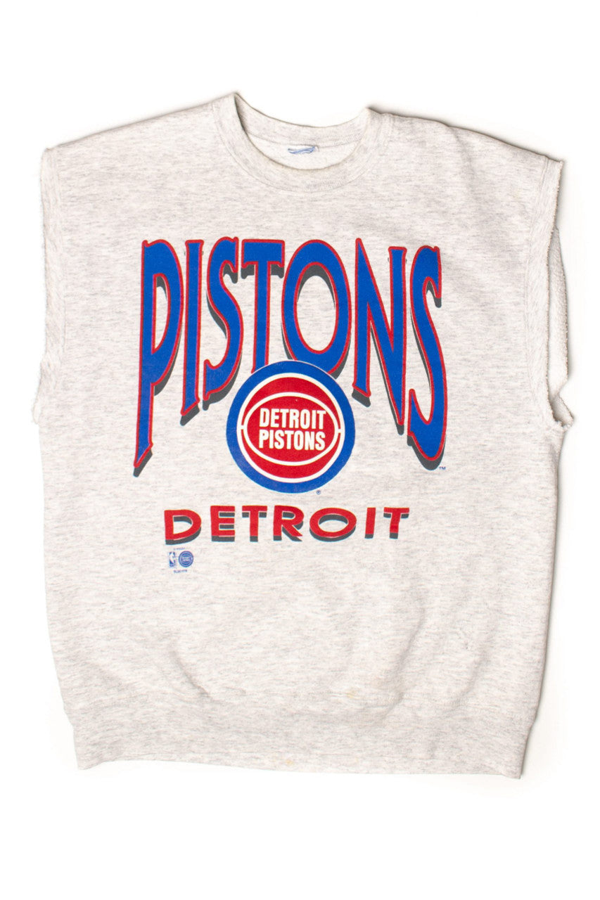 Vintage Detroit Pistons Cutoff Sweatshirt (1990s)