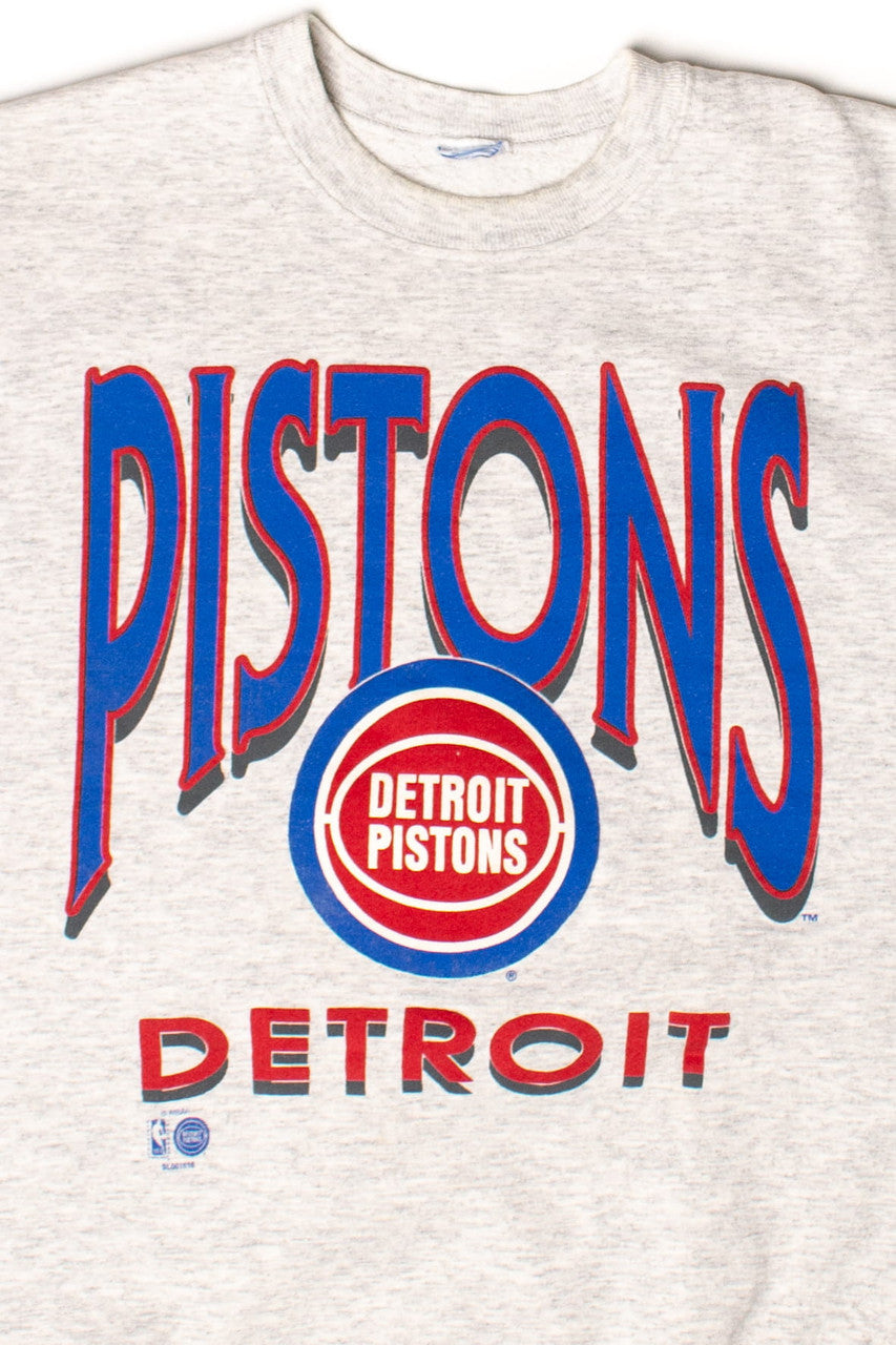 Vintage Detroit Pistons Cutoff Sweatshirt (1990s)
