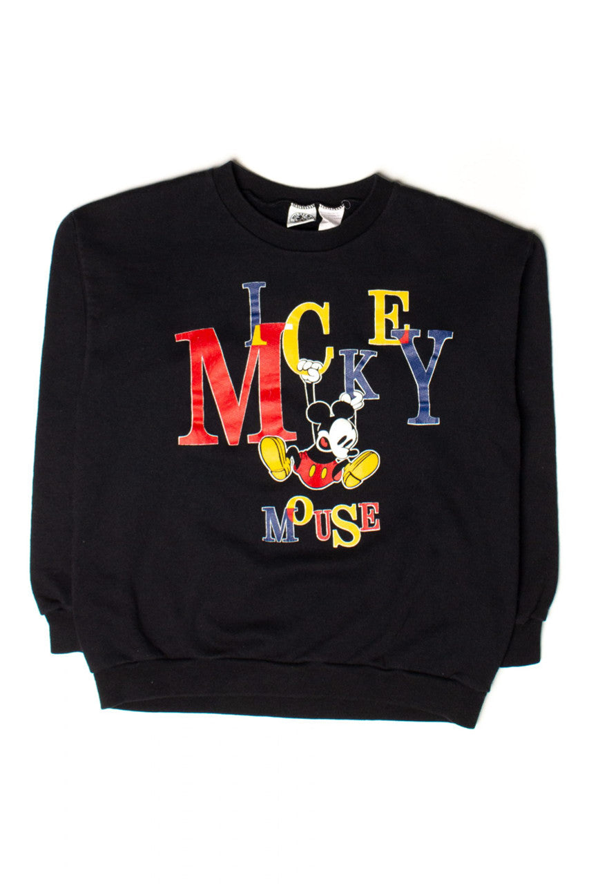 Vintage Mickey Mouse Hanging Sweatshirt (1990s)