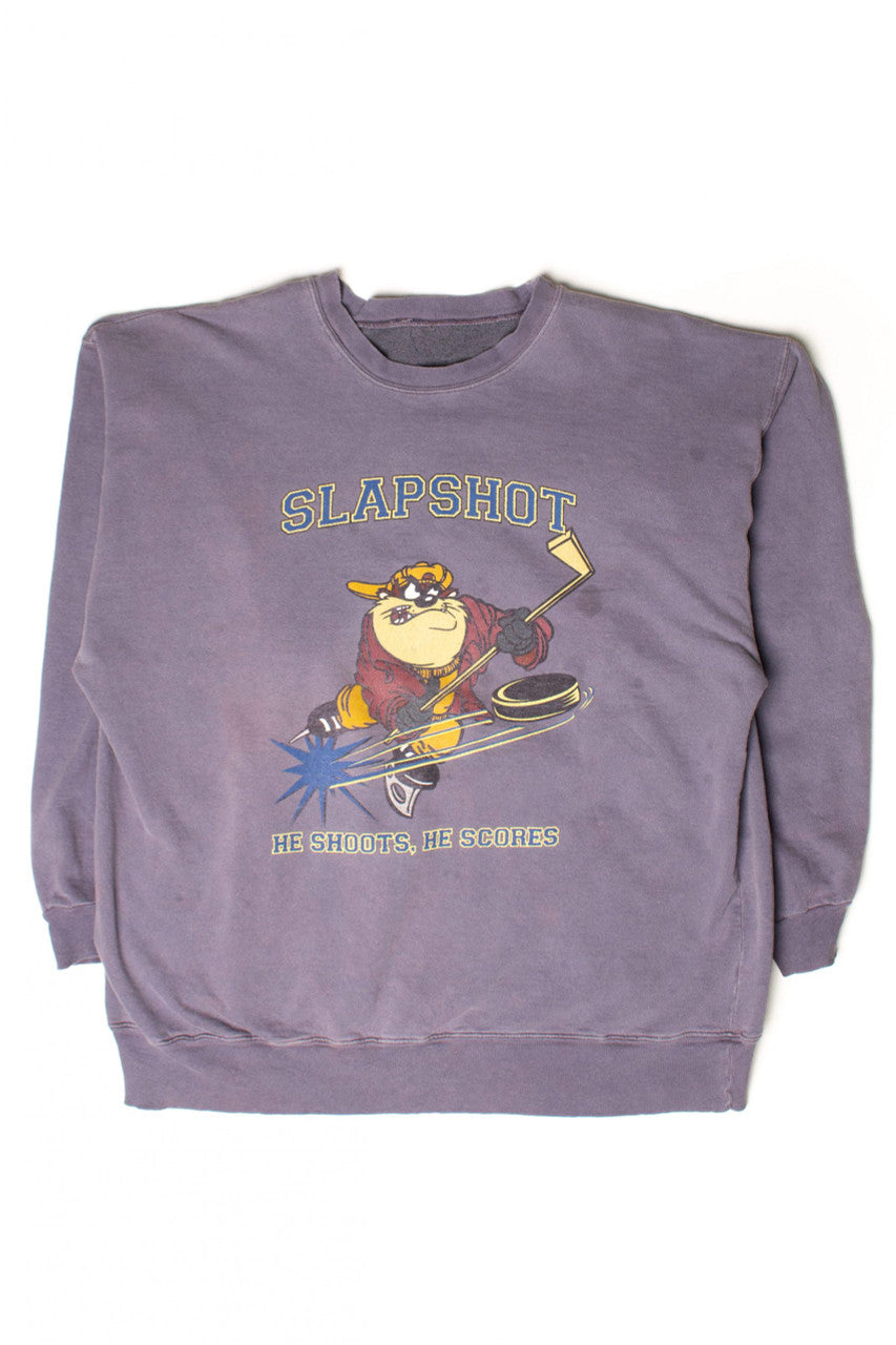 Vintage Taz Hockey Slapshot Sweatshirt (1990s)