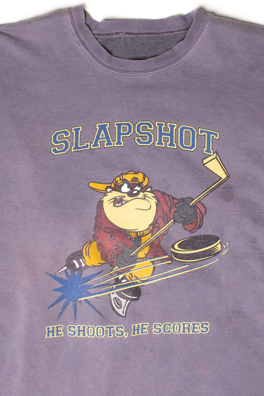 Vintage Taz Hockey Slapshot Sweatshirt (1990s)