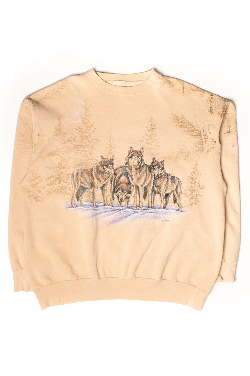 Vintage Winter Wolf Pack Sweatshirt (1990s)