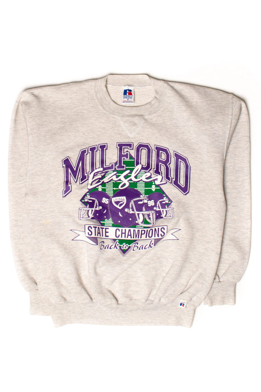 Vintage Milford Eagles Football Champions Sweatshirt (1990s)