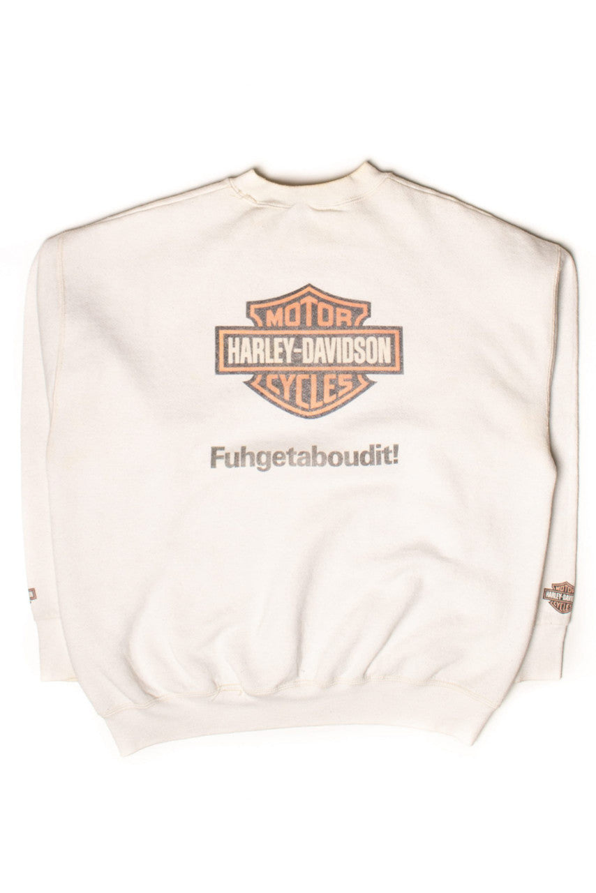 Vintage Harley-Davidson Fuhgetaboudit! Sweatshirt (1990s)