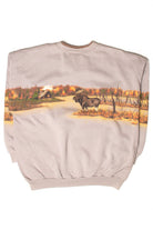 Vintage Wetland Moose Pocket Sweatshirt (1990s)