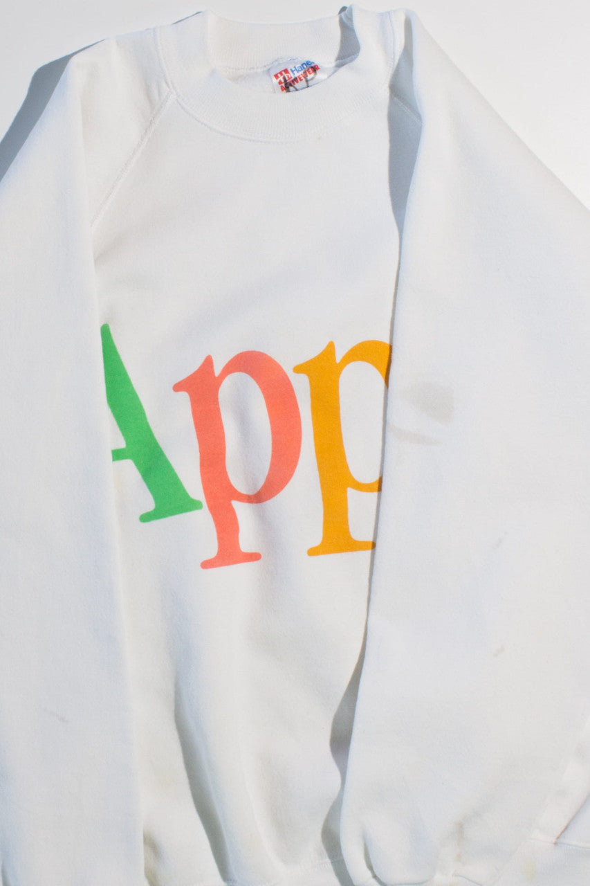 Vintage Apple Spell Out Promo Sweatshirt