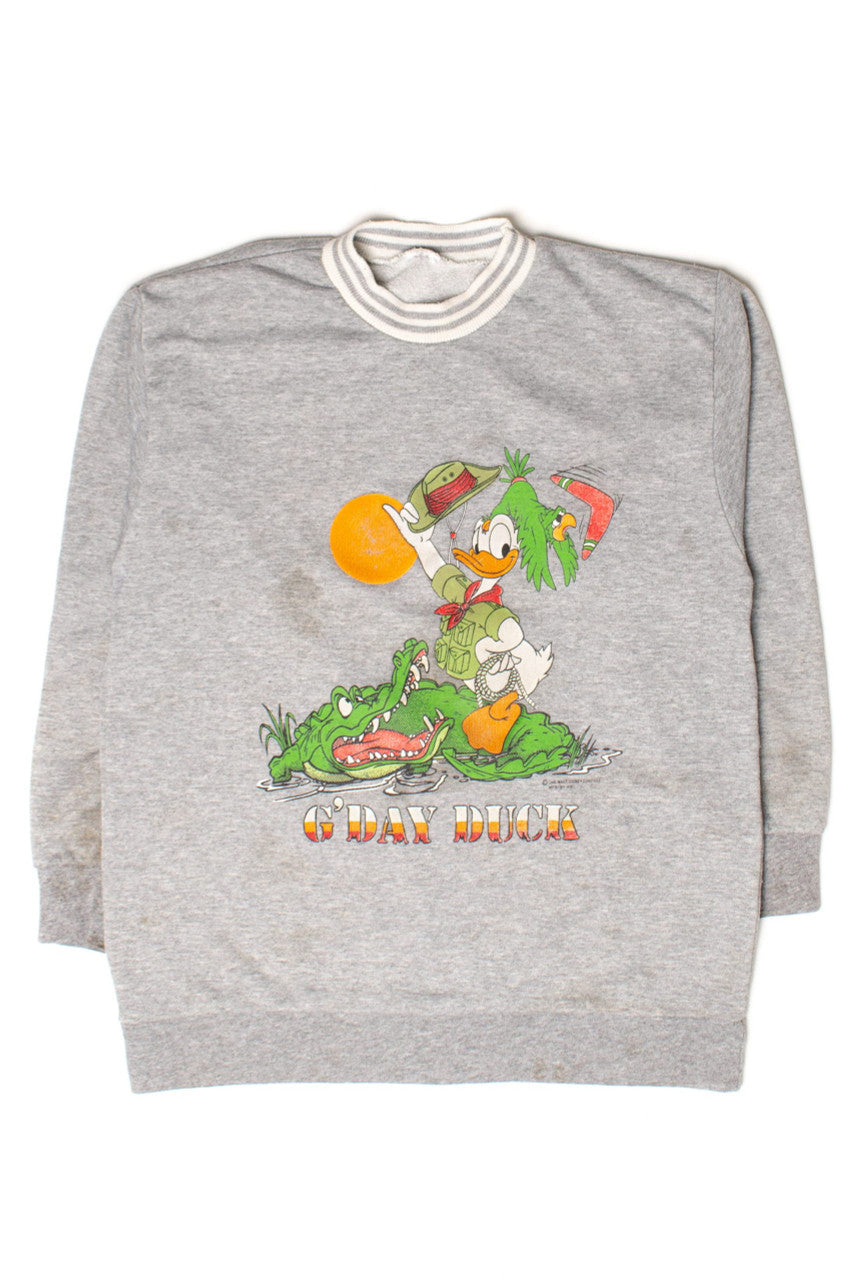 Vintage G'Day Donald Duck Sweatshirt (1980s)