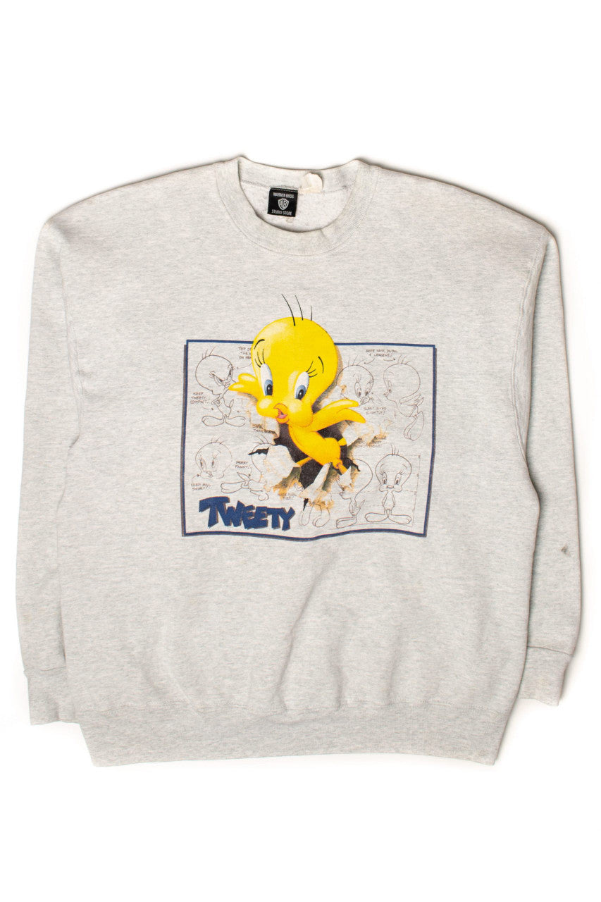 Vintage Tweety Bird Character Guide Sweatshirt (1990s)