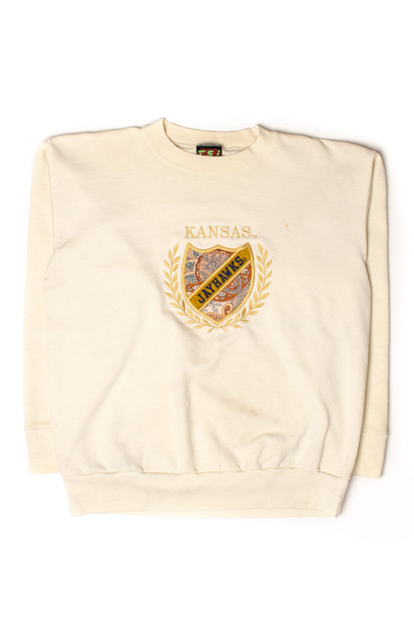 Vintage Kansas Jayhawks Shield Sweatshirt (1990s)
