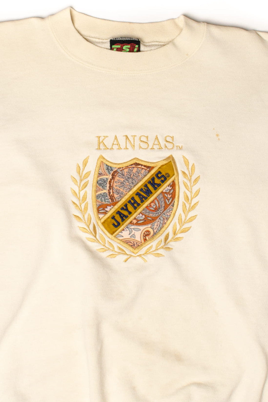 Vintage Kansas Jayhawks Shield Sweatshirt (1990s)