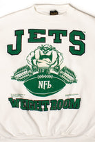 Vintage New York Jets Weight Room Taz Sweatshirt (1991)