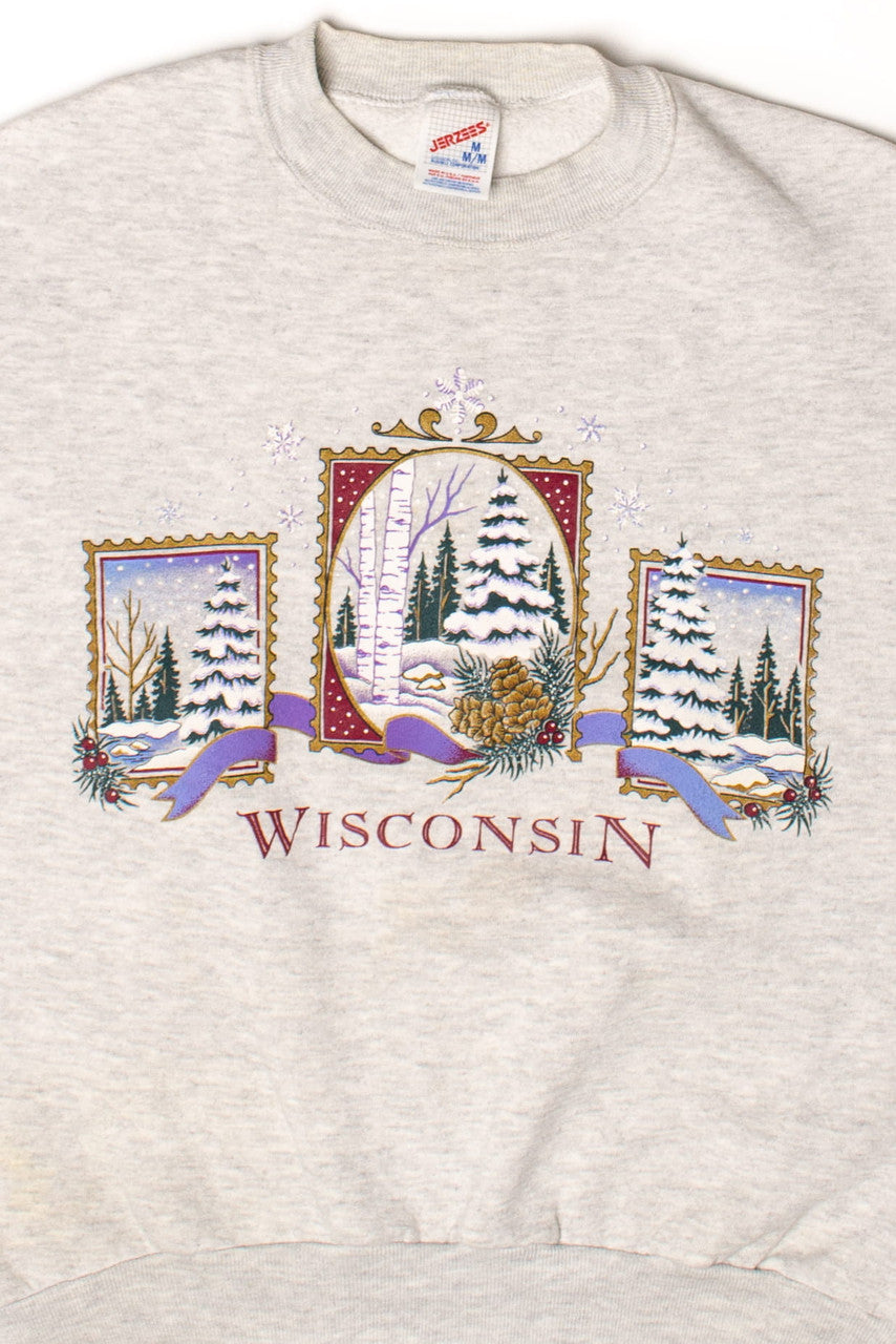 Vintage Wisconsin Winter Sweatshirt (1990s)