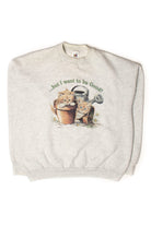Vintage Kittens Want To Be Good Sweatshirt (1990s)
