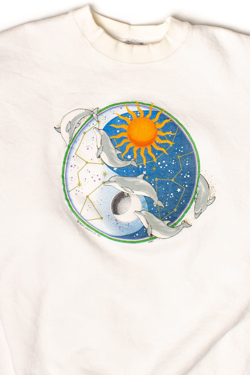 Vintage Dolphin Yin Yang Sweatshirt (1990s)