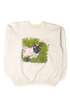 Vintage "Love Is Like A Cat" Sweatshirt (1990s)