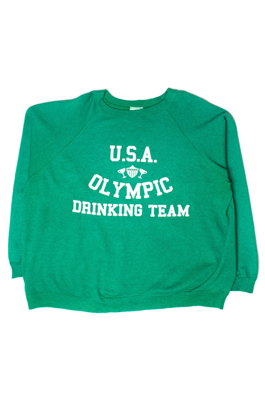 Ragstock Original Screen Print USA Olympic Drinking Team Sweatshirt 1
