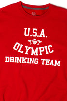 Ragstock Original Screen Print USA Olympic Drinking Team Sweatshirt