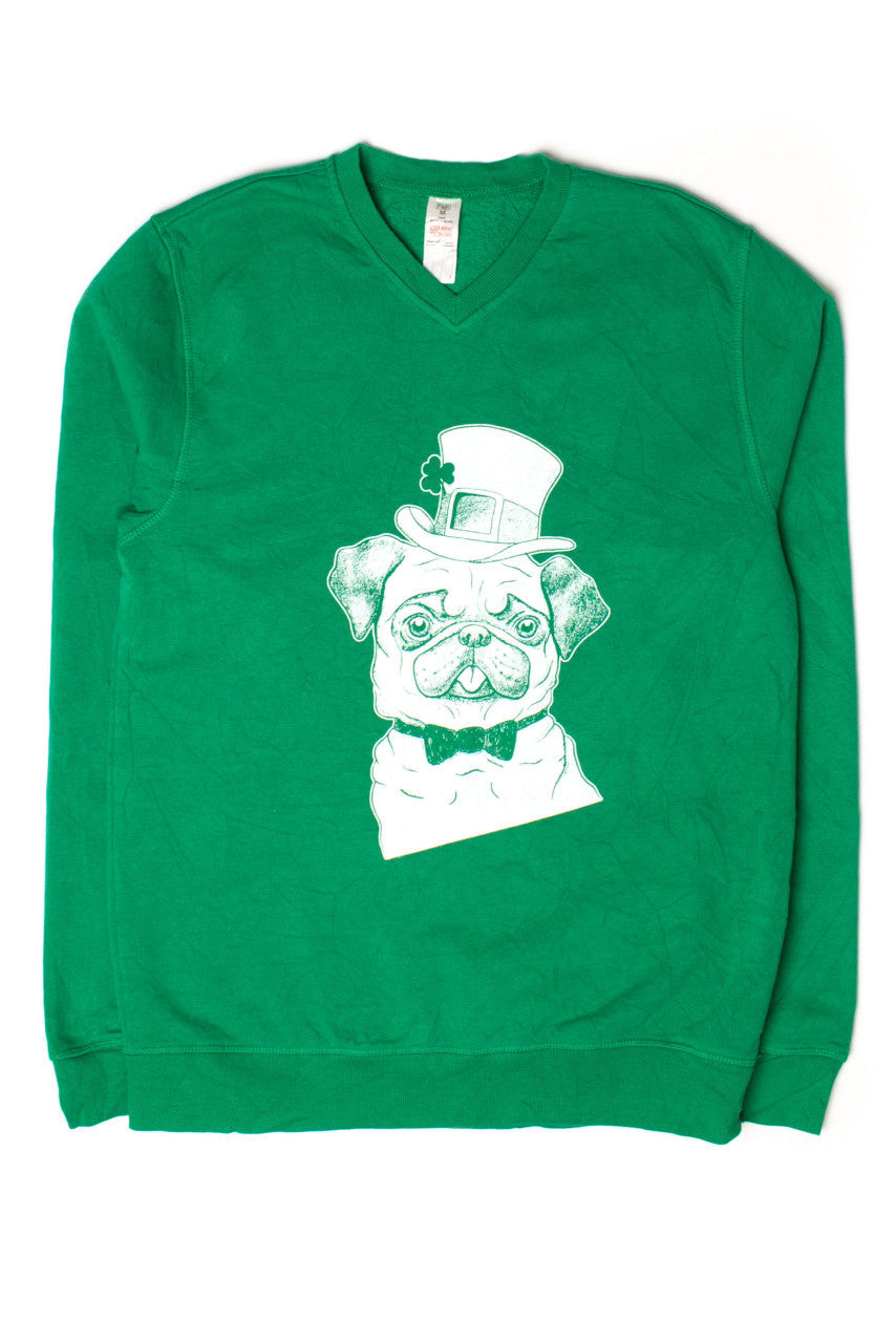 Ragstock Original Screen Print St. Patrick's Dog Sweatshirt