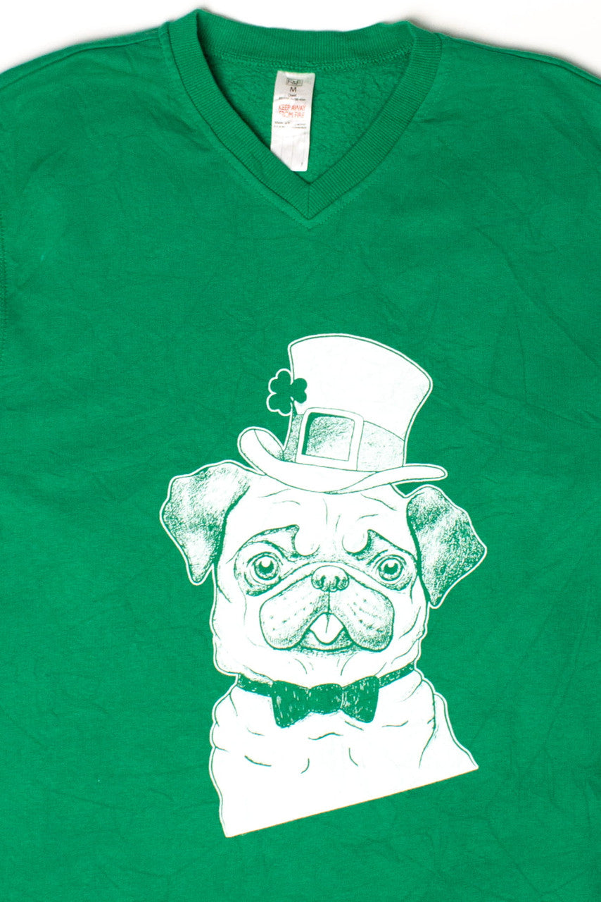 Ragstock Original Screen Print St. Patrick's Dog Sweatshirt