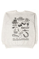 Ragstock Original Screen Print Gray Lucky Sweatshirt (L)