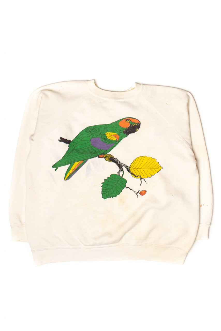 Vintage Parrot On A Branch Sweatshirt (1980s)