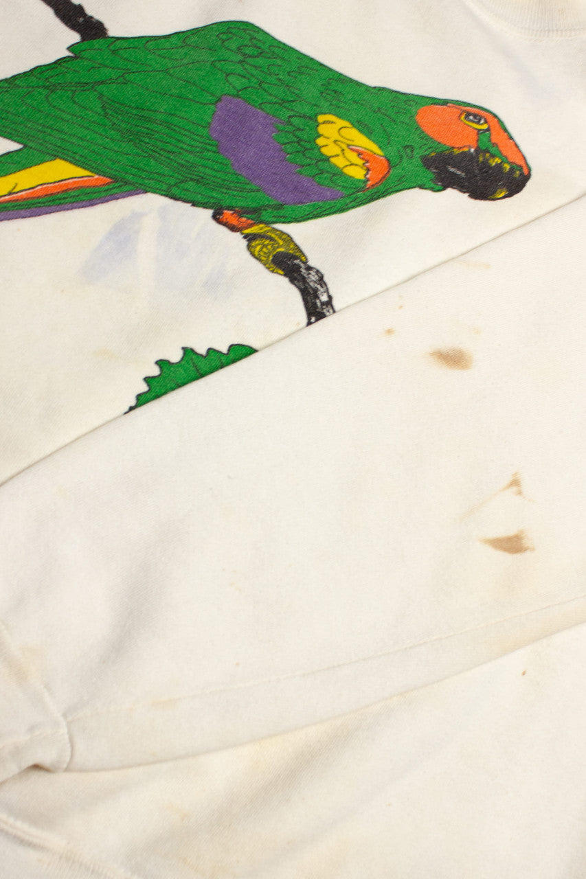 Vintage Parrot On A Branch Sweatshirt (1980s)