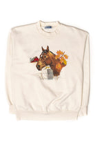 Vintage Farm Horse Sweatshirt (1990s)