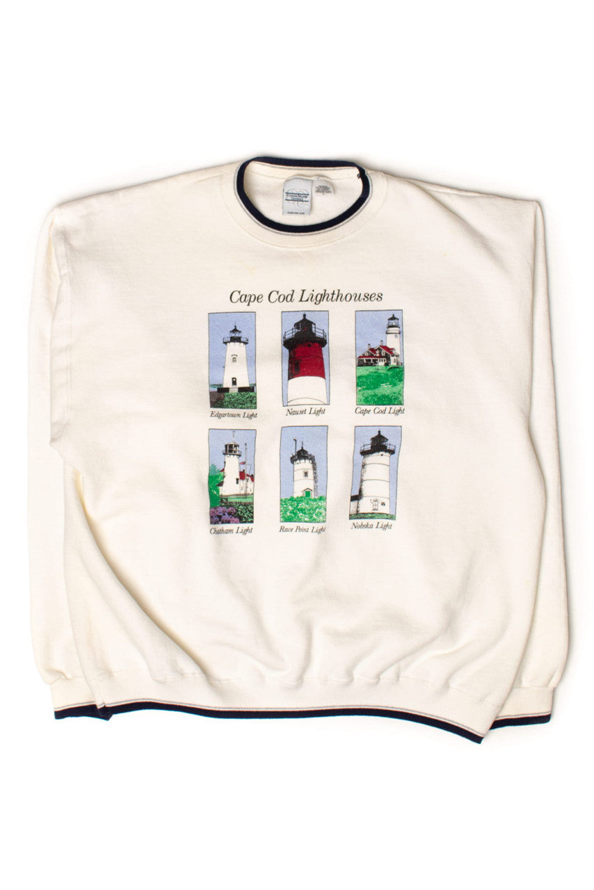 Vintage Cape Cod Lighthouses Sweatshirt (1990s)