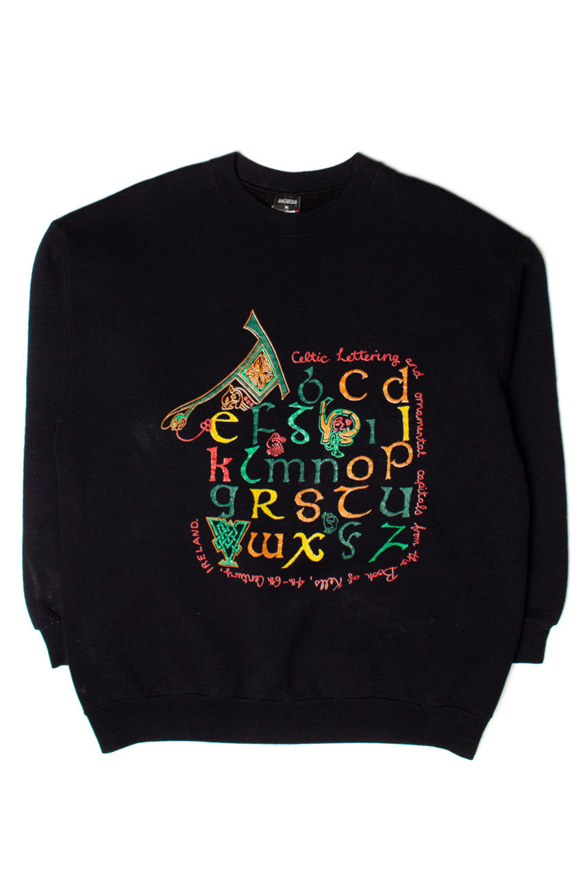 Vintage Celtic Lettering Sweatshirt (1980s)