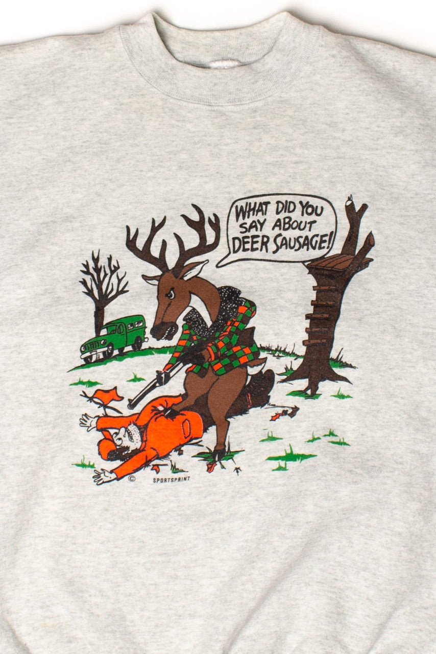 Vintage Deer Sausage Sweatshirt (1990s)