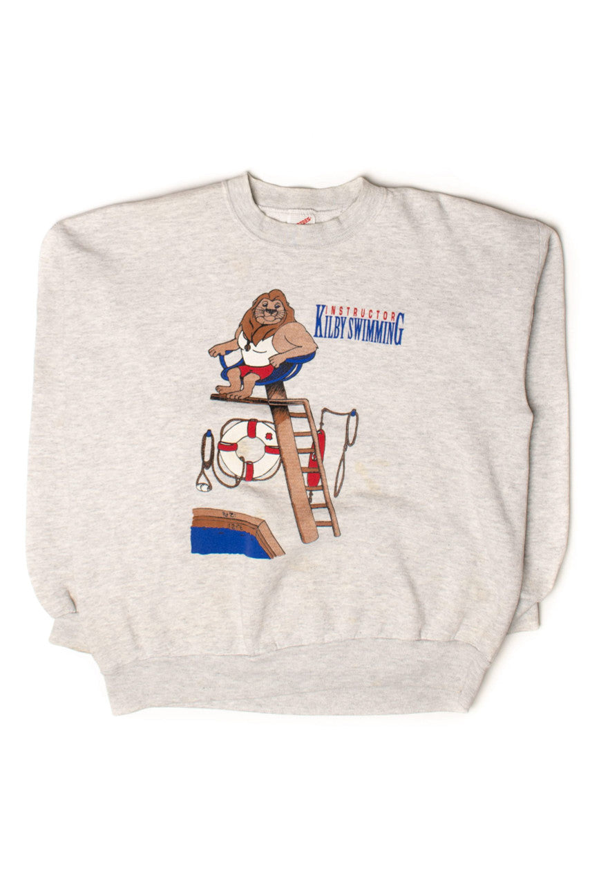 Vintage Kilby Swimming Instructor Sweatshirt (1990s)
