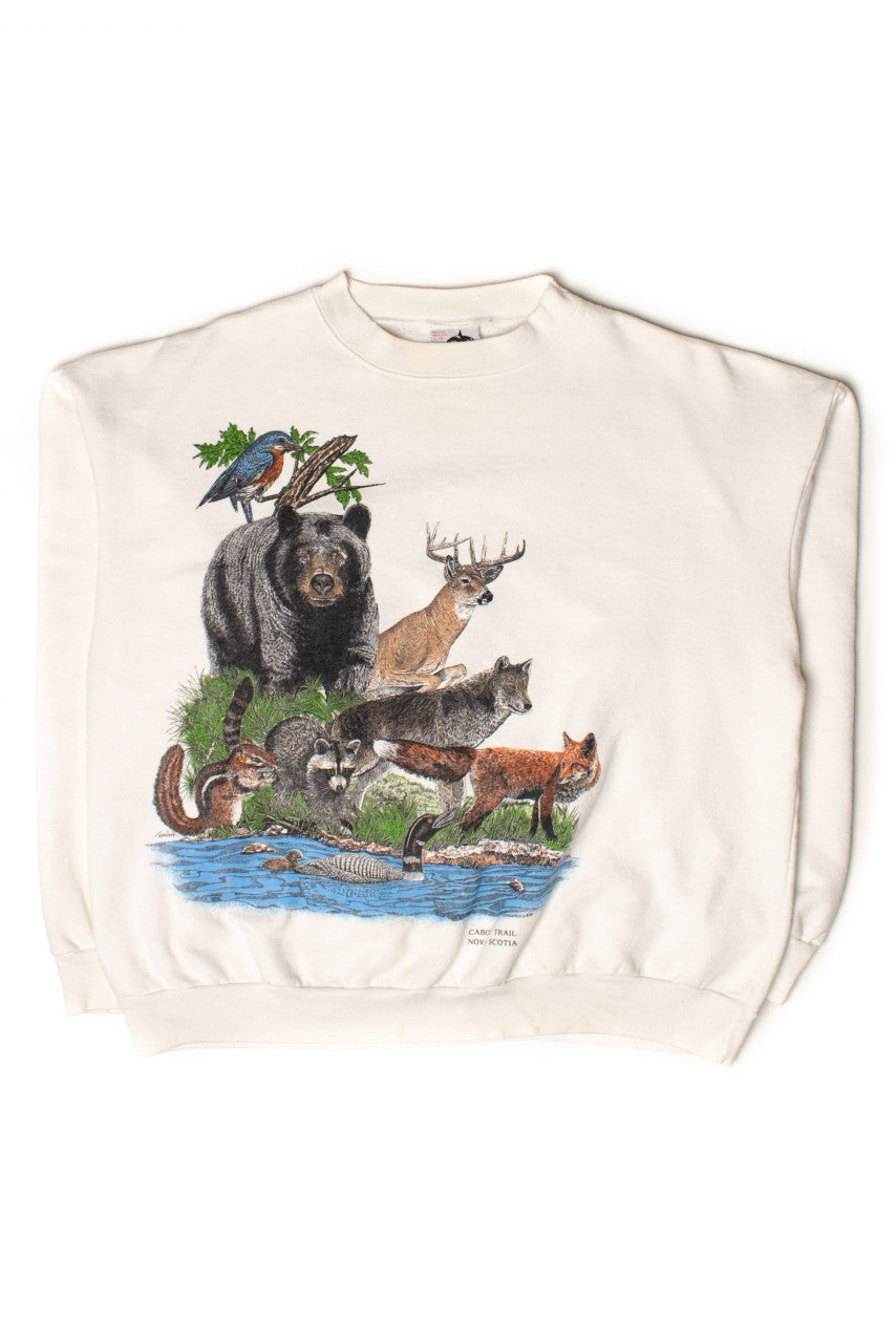 Vintage Cabot Trail Nova Scotia Sweatshirt (1989)
