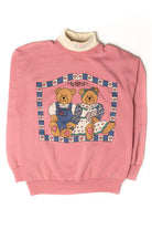Vintage Turtleneck Teddy Bears Grandma Sweatshirt (1990s)