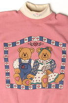 Vintage Turtleneck Teddy Bears Grandma Sweatshirt (1990s)