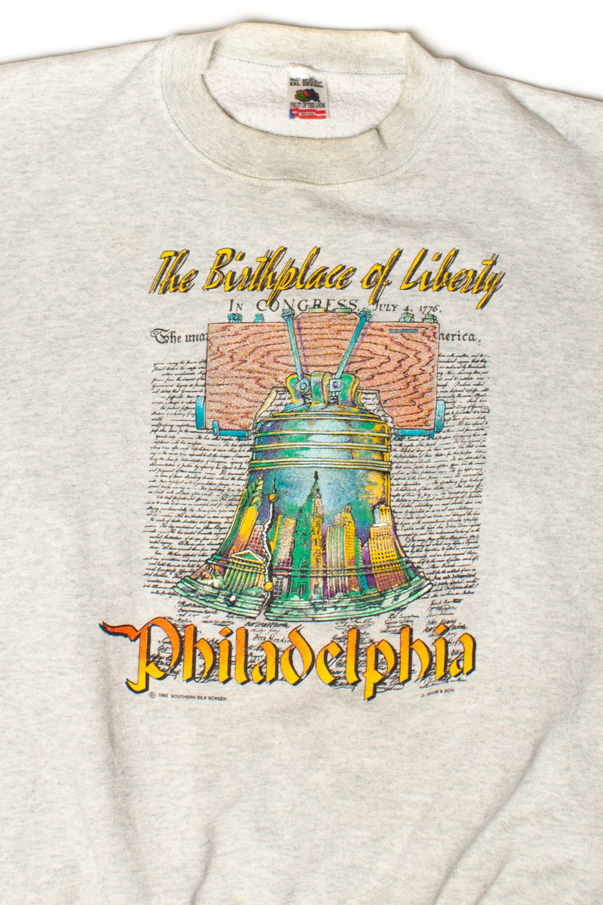 Vintage Philadelphia Birthplace of Liberty Sweatshirt (1992)