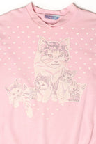Vintage Pink Kittens Sweatshirt (1980s)