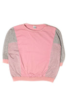 Vintage Pink & Gray 3/4 Sleeve Sweatshirt (1980s)