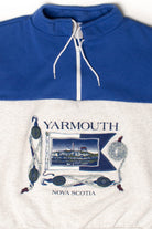 Vintage Yarmouth Nova Scotia Quarter Zip Sweatshirt (1990s)