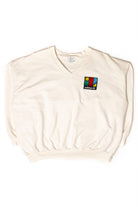 Vintage Abstract Adidas V-Neck Sweatshirt (1990s)