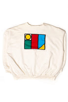 Vintage Abstract Adidas V-Neck Sweatshirt (1990s)