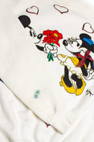 Vintage Handmade Applique Mickey & Minnie Sweatshirt (1990s)