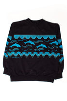 Vintage Dolphin Pattern Sweatshirt (1990)