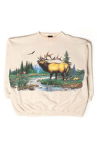 Vintage Moose All Over Graphic Sweatshirt (1990s)
