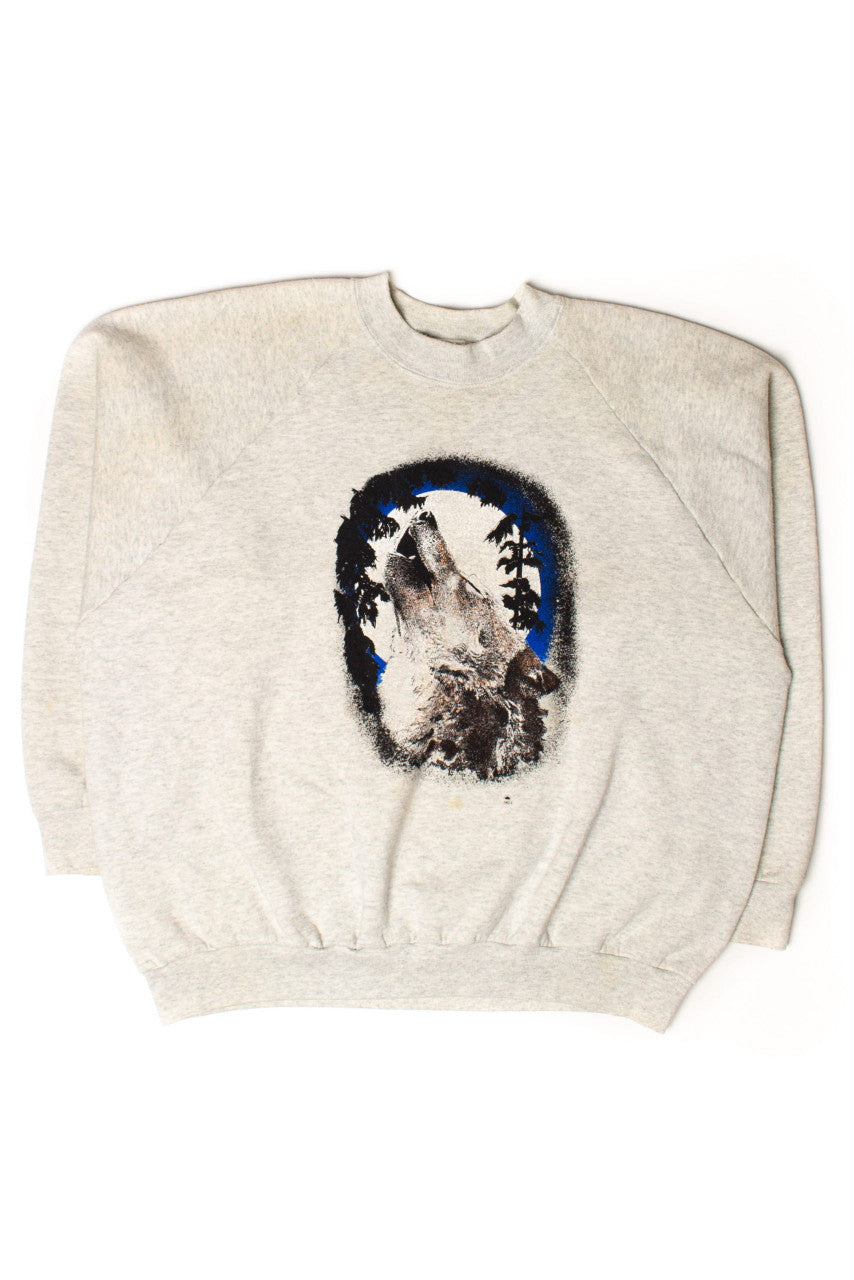 Vintage Howling Wolf Sweatshirt (1990s)