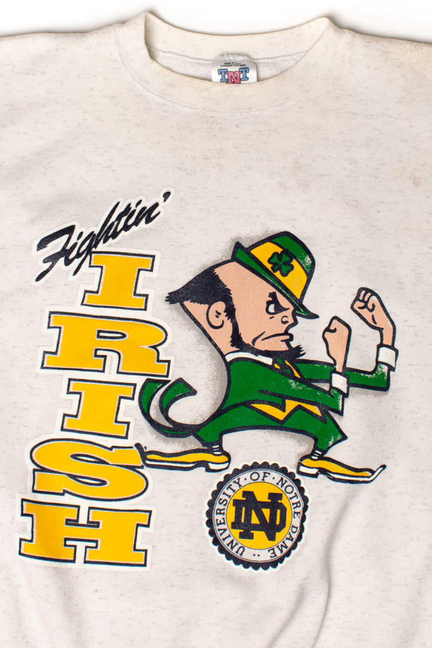 Vintage Notre Dame Fightin' Irish Sweatshirt (1990s) 2