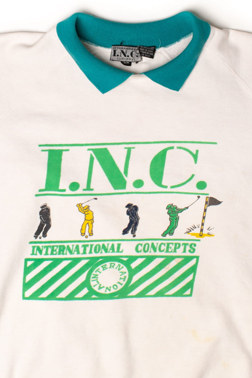Vintage I.N.C. International Concepts Collared Sweatshirt (1990s)